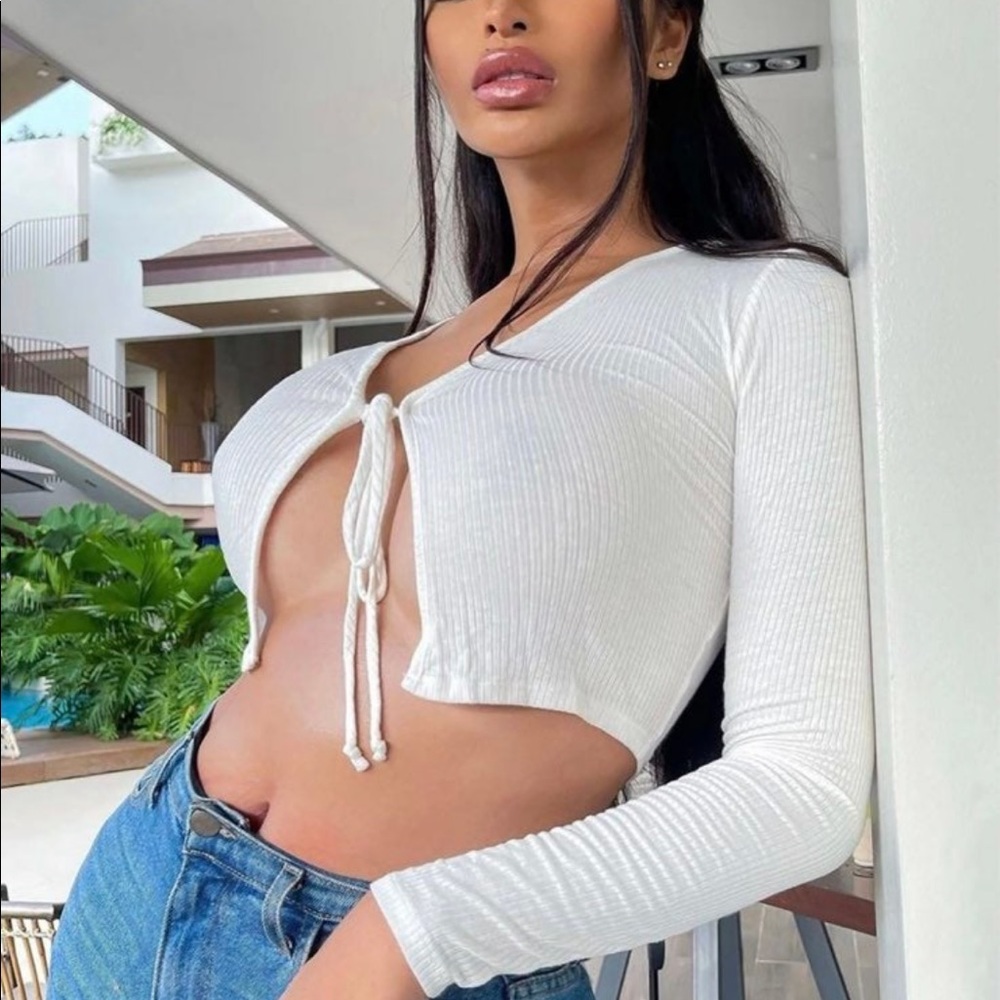 Fashion Nova Keep Them Tied Top
